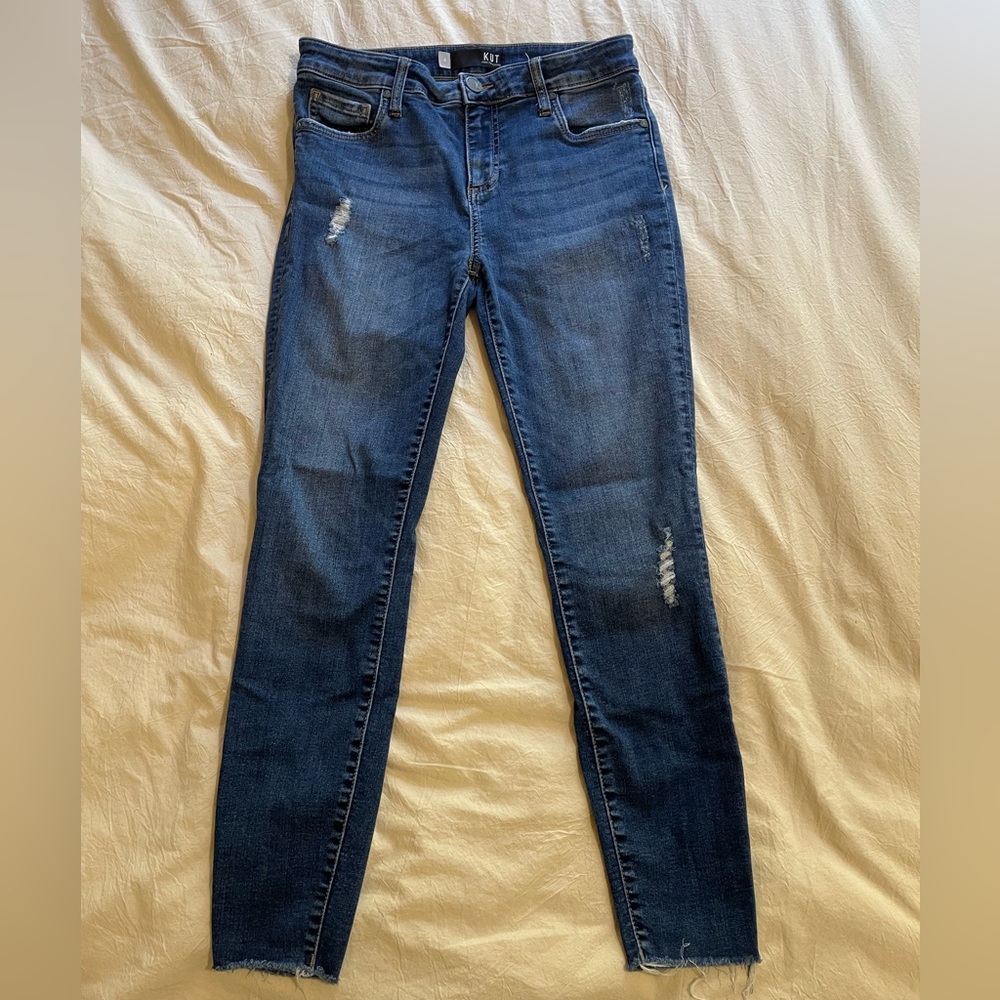 Kut from the Kloth ankle skinny jeans